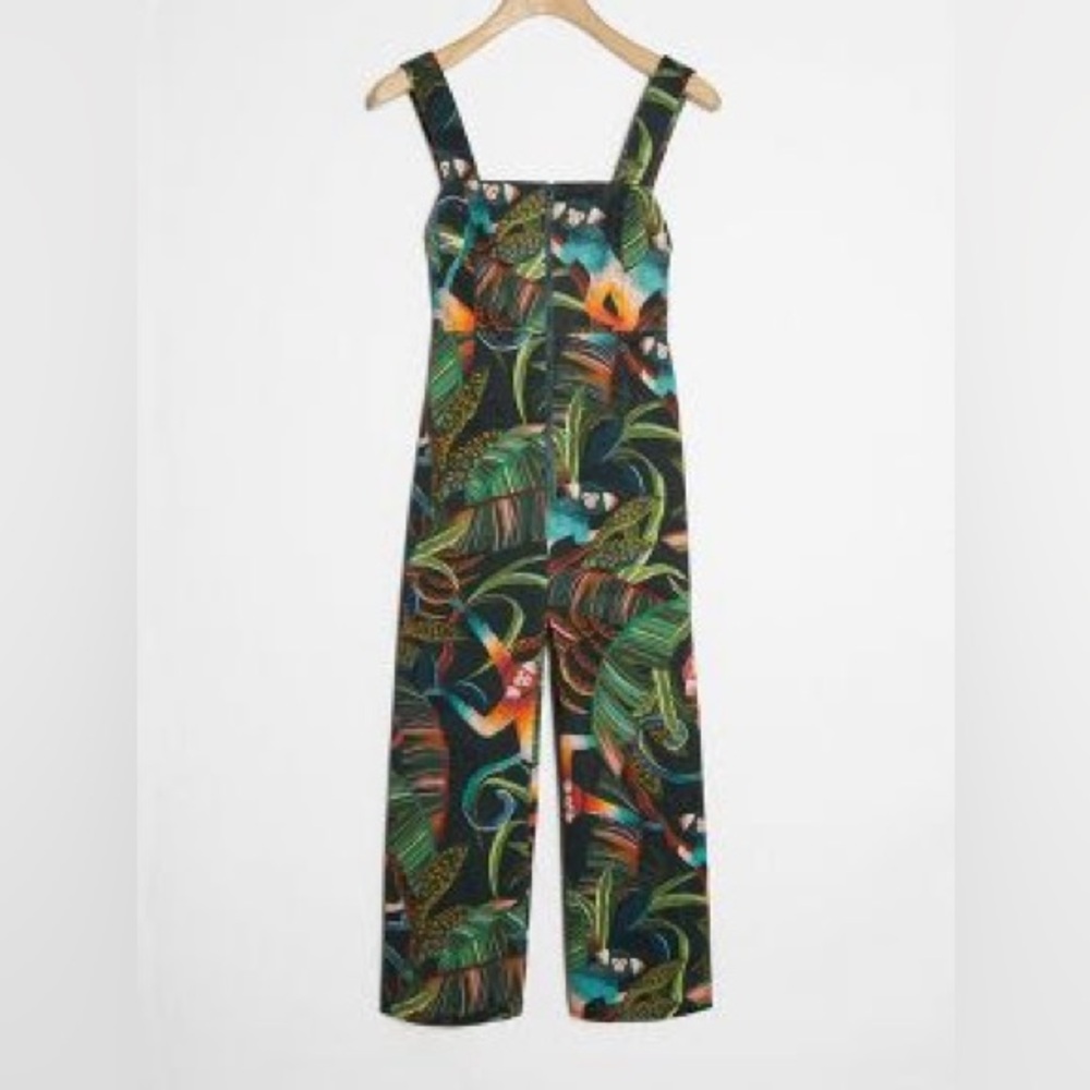 FARM RIO MONKEYS CROPPED JUMPSUIT
